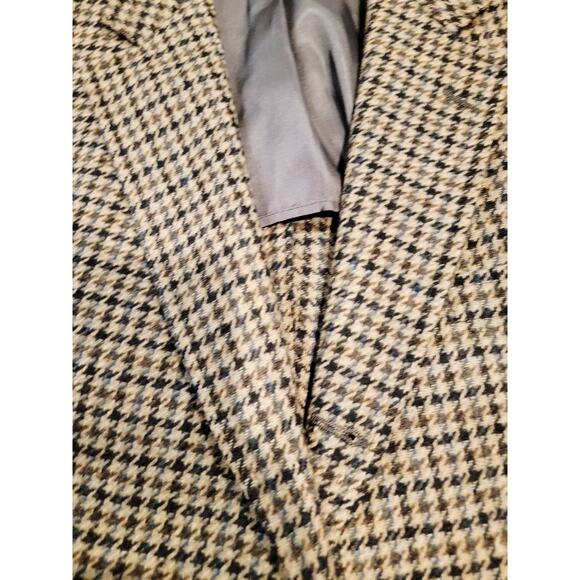 Brooks Brothers Plaid Blazer Brown Check Sportcoat Men's Sz 46 Long Brown - Picture 6 of 13